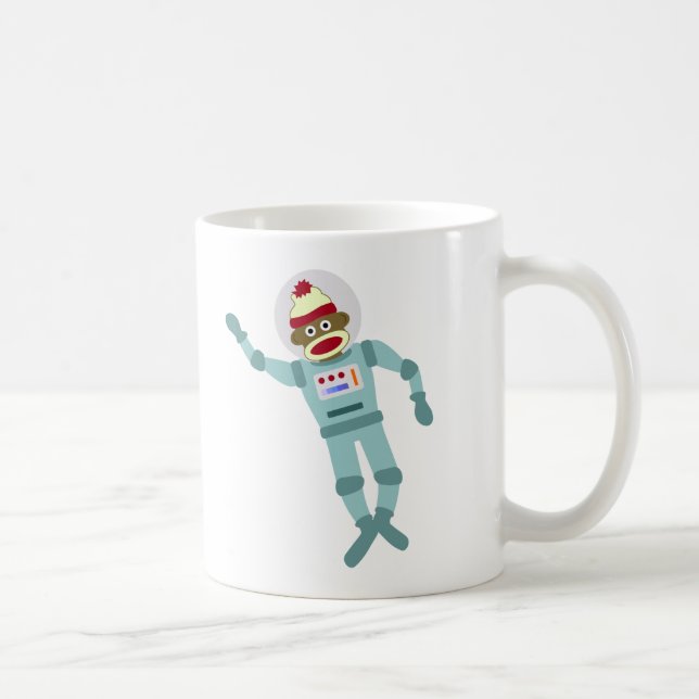 Mug Astronaute de singe de chaussette (Droite)