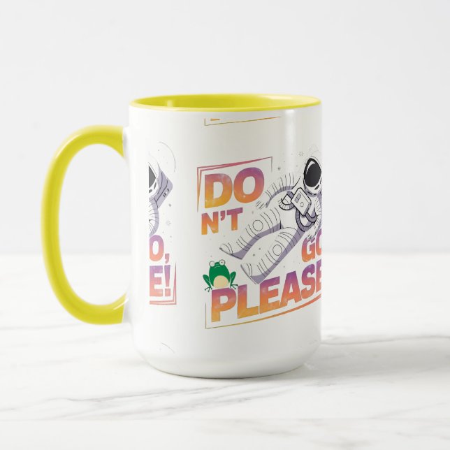 Mug Astronaute Flottant dans l'Espace Aventure Cosmiqu (Gauche)