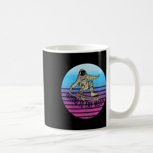 Mug Astronaute skateboard Trick Motion Futuriste (Droite)