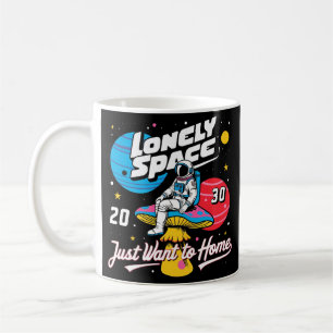 Mug astronaute spatial solitaire