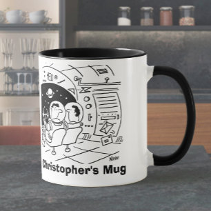Mug Astronaute surpris de voir du courrier. Ajoutez un