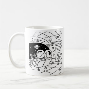 Mug Astronaute surpris de voir le courrier livré