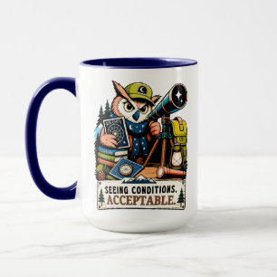 Mug Astronome Hibou sous les Étoiles