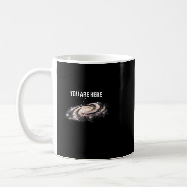 Mug Astronomie Lover Vous Êtes Ici Voie Lactée Univers (Gauche)