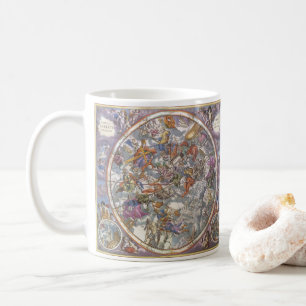 Mug Astronomie vintage, Carte des constellations chrét