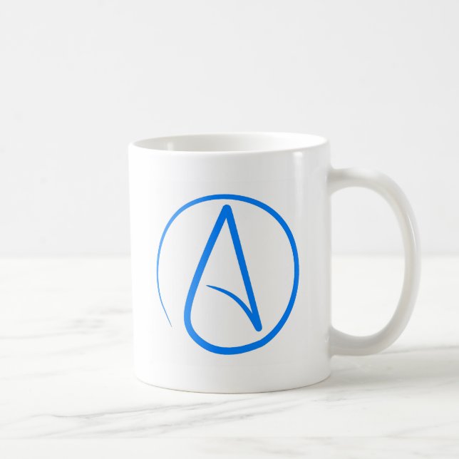 Mug Athée bleu A (Droite)