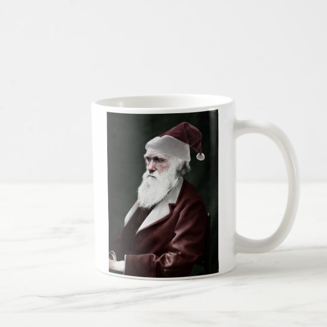 Mug Athée - Noël de Darwin comme père noël (Droite)