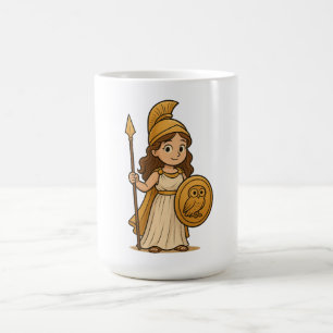 Mug Athéna de dessin animé mignon – Mythologie de la d
