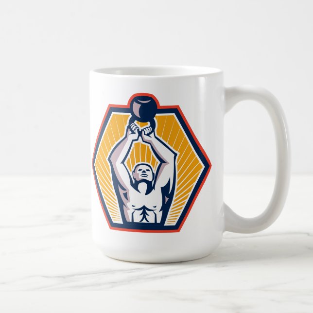 Mug Athlète de Crossift soulevant rétro avant de (Droite)