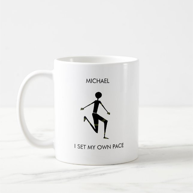 Mug Athlète kenyan de Silhouette (Gauche)