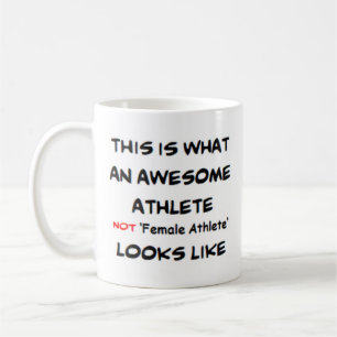 Mug athlète non athlète féminine
