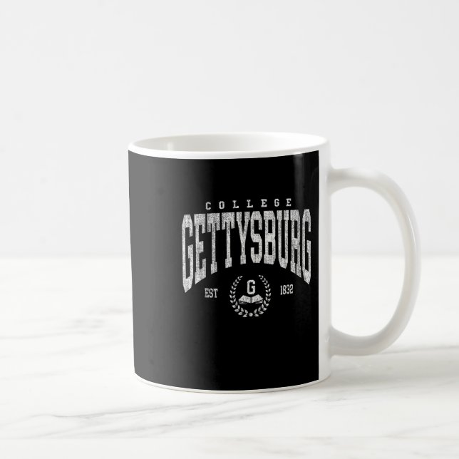 Mug Athlétisme vintage Gettysburg Conception d'arche H (Droite)