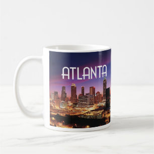Mug Atlanta, Géorgie City skyline la nuit