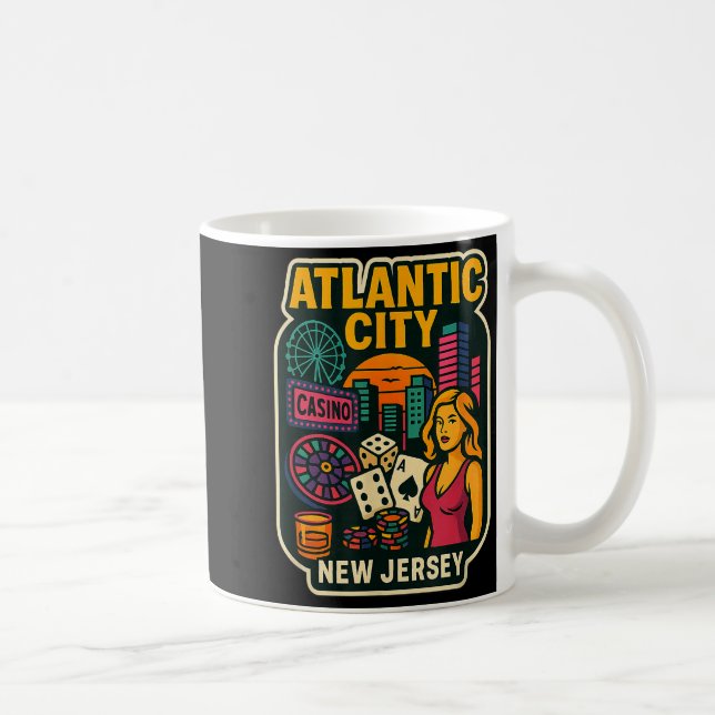 Mug Atlantic City New Jersey Vacation Casino Gaming Ga (Droite)