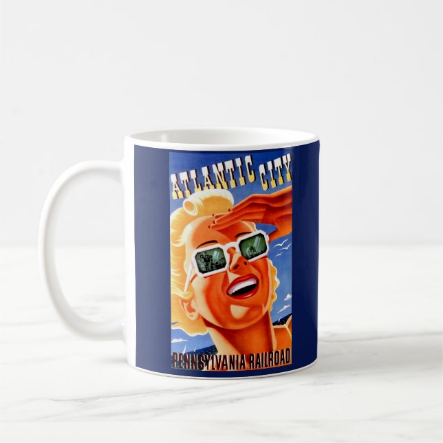 Mug Atlantic City via Pennsylvania Railroad (Gauche)