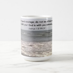 Mug Atlantic Ocean Shore N'ayez pas peur Bible Verset