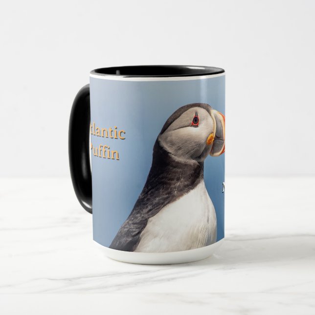 Mug Atlantic Puffin – Machias Seal Island Maine Coffee (Devant gauche)