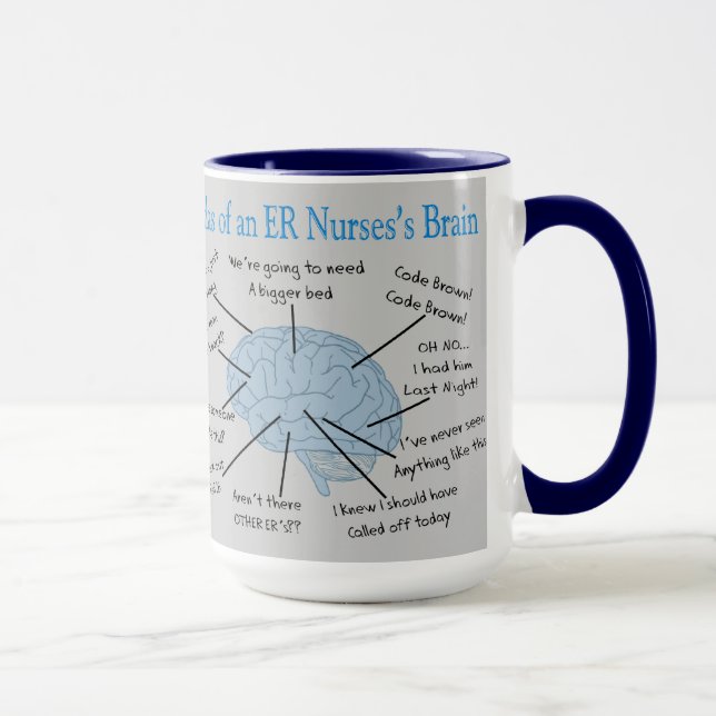 Mug Atlas des dons de cerveaux d'une infirmière (Droite)