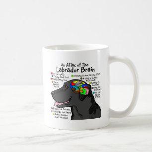Mug Atlas noir de cerveau de Labrador