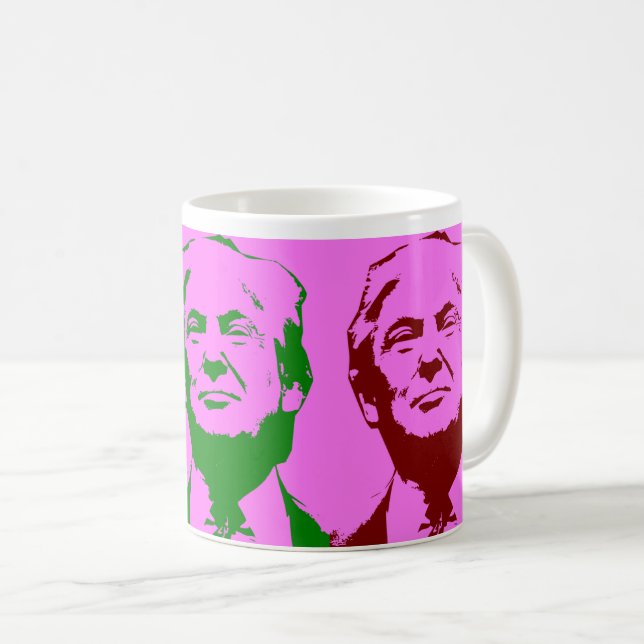 Mug Atout 2020 de vote d'art de bruit de Donald Trump (Devant droit)