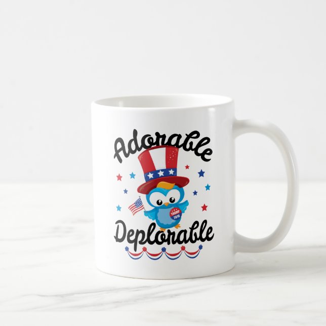 Mug Atout déplorable adorable 2016 de hibou (Droite)