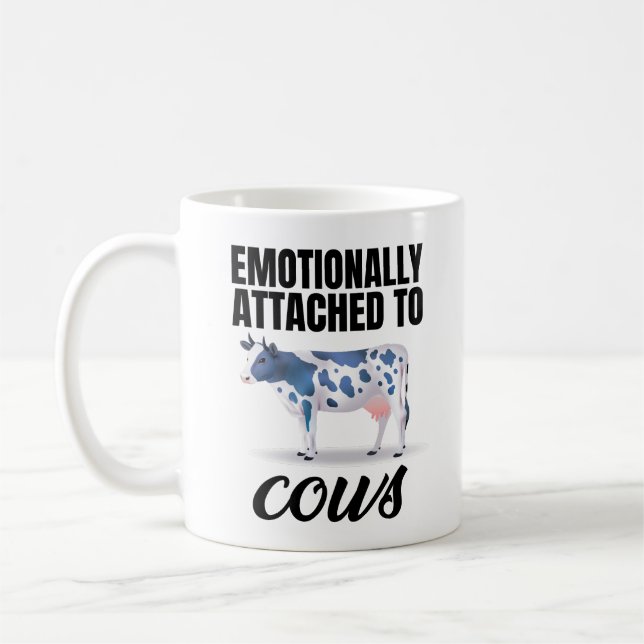 Mug Attaché Émotionnellement Aux Vaches (Gauche)