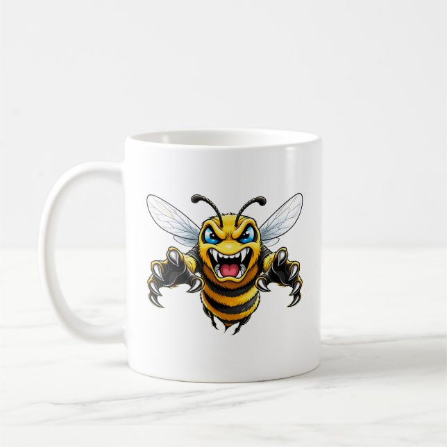 Mug Attaque de guépe jaune en colère  (Gauche)