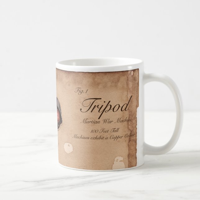 Mug Attaque de trépied alien de science-fiction ! (Droite)