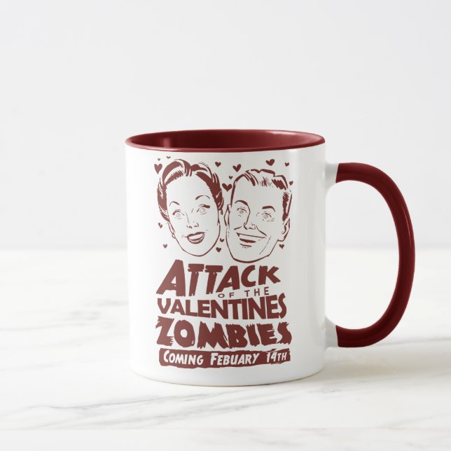 Mug Attaque des zombis de Valentines (Droite)