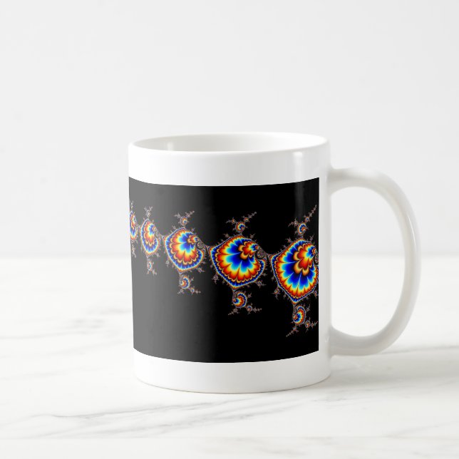 Mug Attaque d'UFO - art de fractale (Droite)