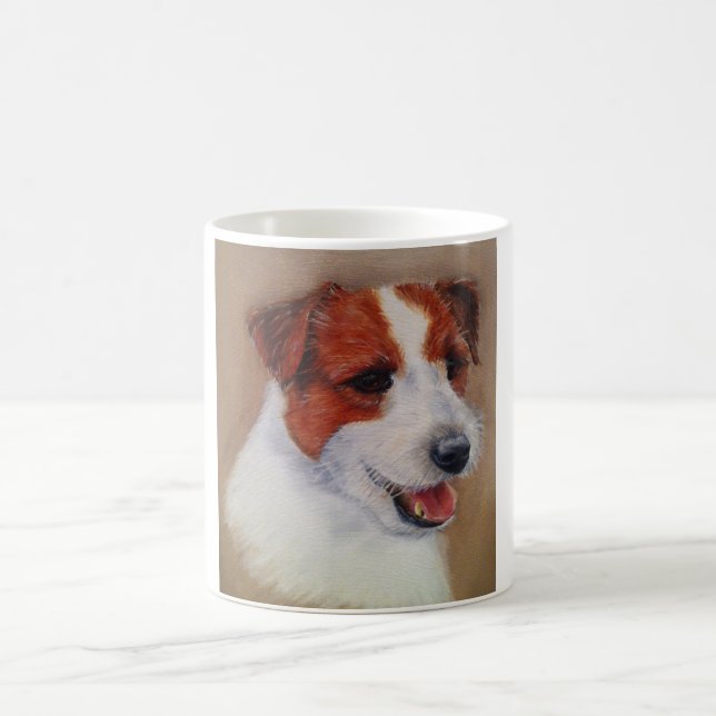 Mug Attaquez avec une image d'un Jack Russell Terrier (Centre)