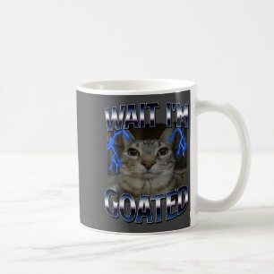 Mug Attendez, je suis un chat divin Mème de chat drôle