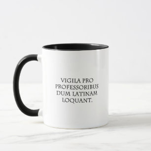 Mug Attention aux experts (latin)
