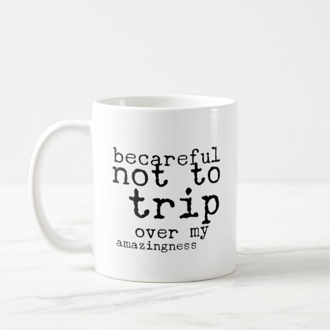 Mug attention - drôle Travail, Gestionnaires, Coworker (Gauche)