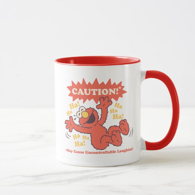 Mug Attention Elmo qui rit à l'approche (Droite)