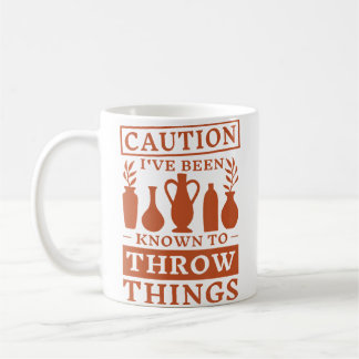 Mug Attention J'ai Déjà Jeté Des Objets Poterie Ma
