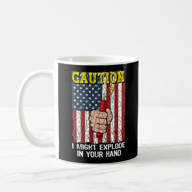 Mug Attention, je pourrais exploser dans votre main 4  (Gauche)