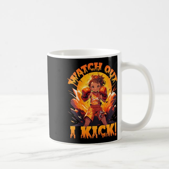 Mug Attention - Je rue ! Boxe thaïlandaise Muay Thai K (Droite)