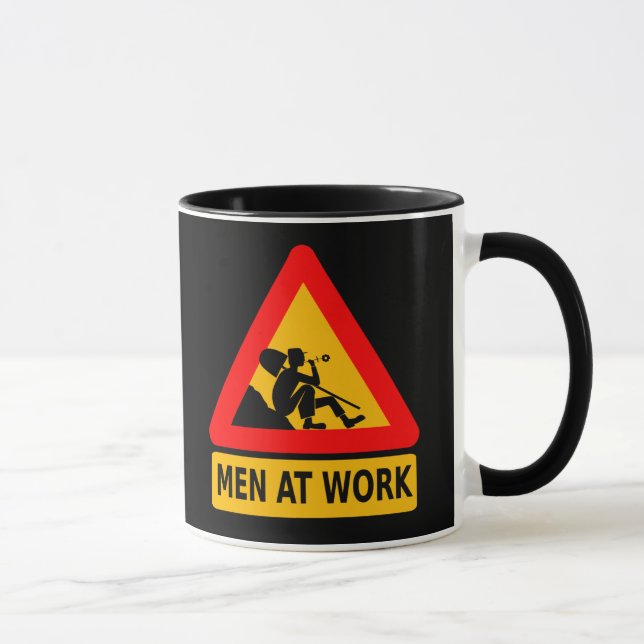 Mug Attention : Les hommes au travail (Droite)