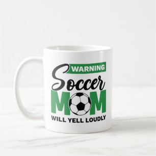 Mug Attention Maman De Football Va hurler Fort