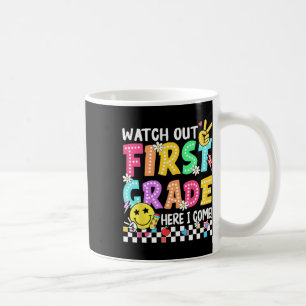 Mug Attention première année, j'arrive 1ère année Reto