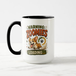 Mug "Attention Zooms en cours de chargement"Fun Corgi