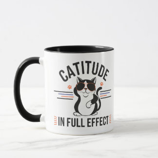 Mug attitude à plein effet amoureux des animaux de com