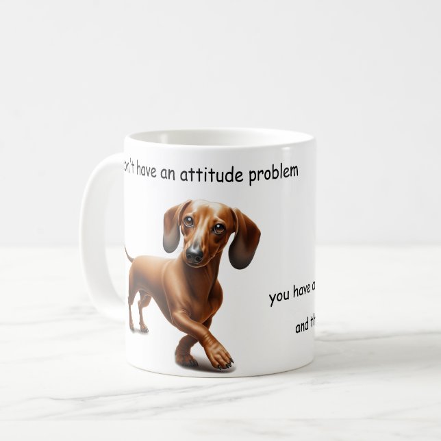 Mug Attitude de teckel (Devant gauche)