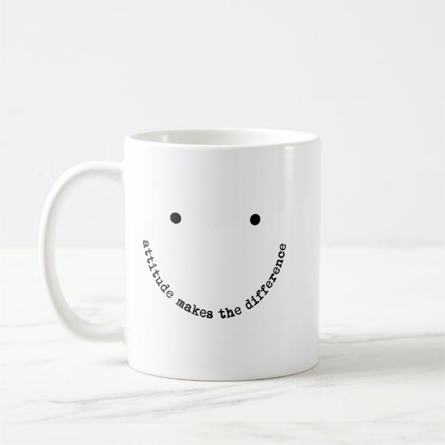 Mug Attitude Fait la Différence Visage Souriant Positi (Gauche)