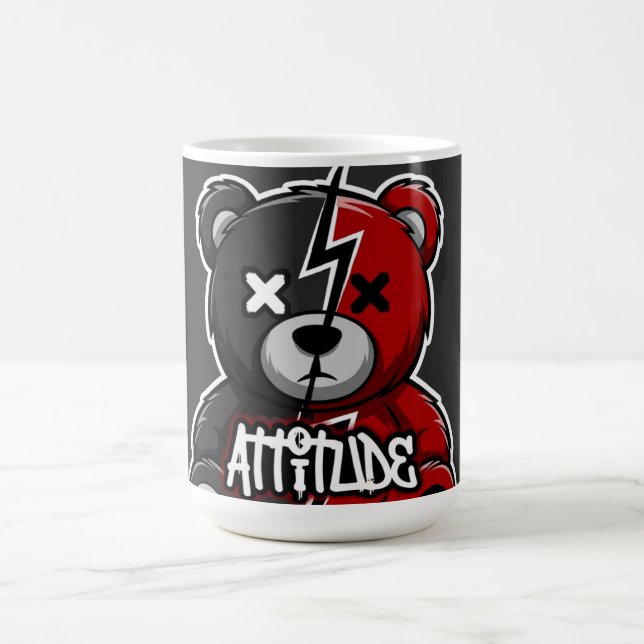 Mug Attitude Split Bear | Lightning X-Eyes Teddy Graph (Centre)