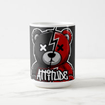 Attitude Split Bear | Teddy Graph Lightning X-Eyes