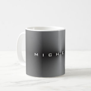 Mug Attractif gris métallique élégant minimaliste mode