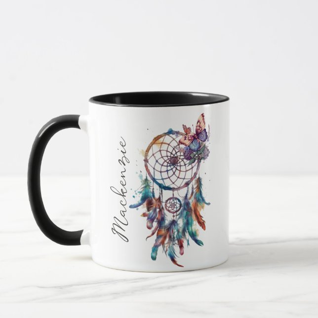 Mug Attrape-rêve Bohème Aquarelle (Gauche)