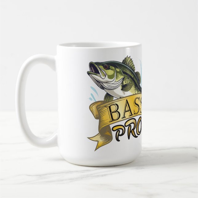 Mug Attraper ce trophée "Bass Pro" personnalisé (Gauche)